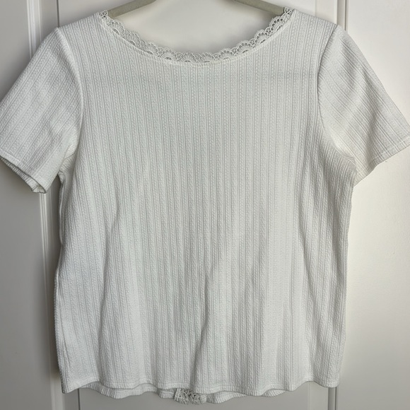 Sézane Madeleine T-Shirt in Ecru, Size M - Picture 5 of 7